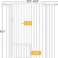 29.5-40" Wide, 55.1" Tall