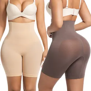 Women'S Slimming Underwear, High-Waisted, Tummy-Slimming, Hip-Lifting, Plus-Size, Tight-Fitting, Shaping, Tummy-Reducing, Flat-Leg, Thigh-Slimming Shorts，High Waisted Shaping Shorts