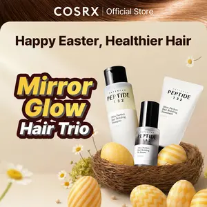 [COSRX Official] [36% OFF] PEPTIDE-132 Hair Set, Shampoo 200mL+Treatment 120mL+Oil Serum 28mL