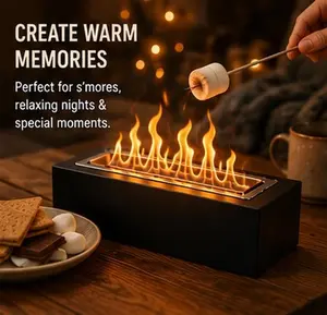Smokeless Tabletop Fire Pit for Indoor & Outdoor Use | Portable Mini Fireplace for S’mores & Home Decor