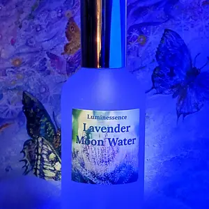 Lavender Moon Water charged with the full moon, Reiki, and a 528hz healing frequency.