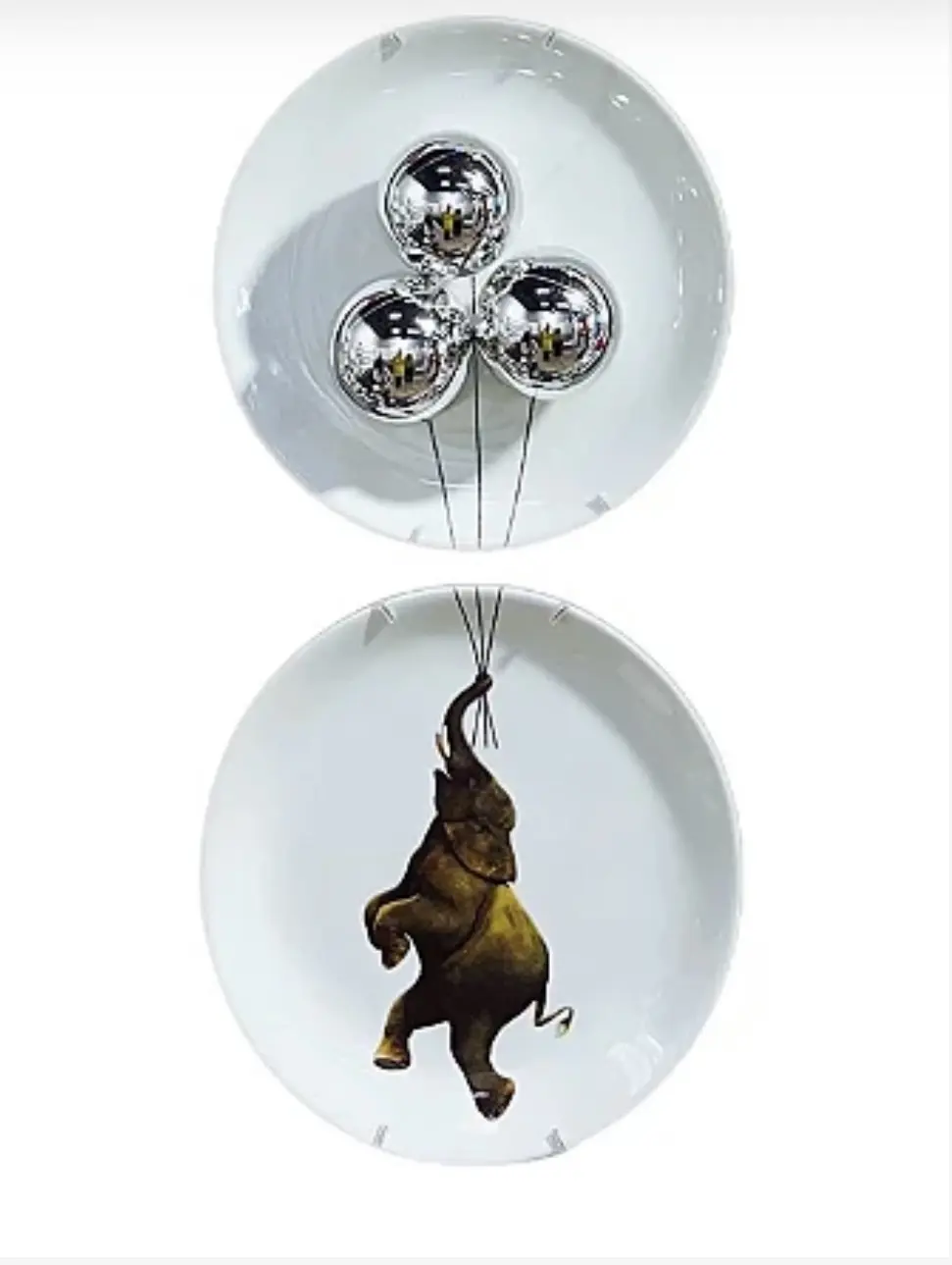 Elephant Porcelain plate set