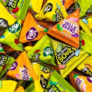 Jelly Beans - 18 Mini Packs - Chewy Candy - Jelly Beans Individual Packs - Sour Candy for Classroom Rewards & Fun Celebrations - Assorted Fruit Flavors