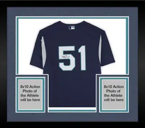 Framed Suzuki Ichiro Seattle Mariners Autographed Navy Mitchell & Ness Batting Practice Jersey - Fanatics Authentic Certified