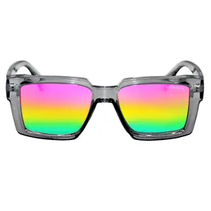 Paloma x TopFoxx - Limited Edition Pride Squared Sunglasses Rectangular Polarized Moody Shades