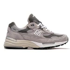 New Balance 992 MiUSA Grey Silver Metallic U992GY Men's Fashion Sneaker New