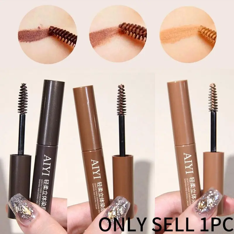 Eyebrow Mascara, Eyebrow Paste, Precisely Sculpted Brows, Lightweight Makeup, Cosmetic, Waterproof Sweatproof, All-Day Wear, Even Color Non-Clumping, Fine Brush Smudge-Proof, Affordable Must-Have for Beginners