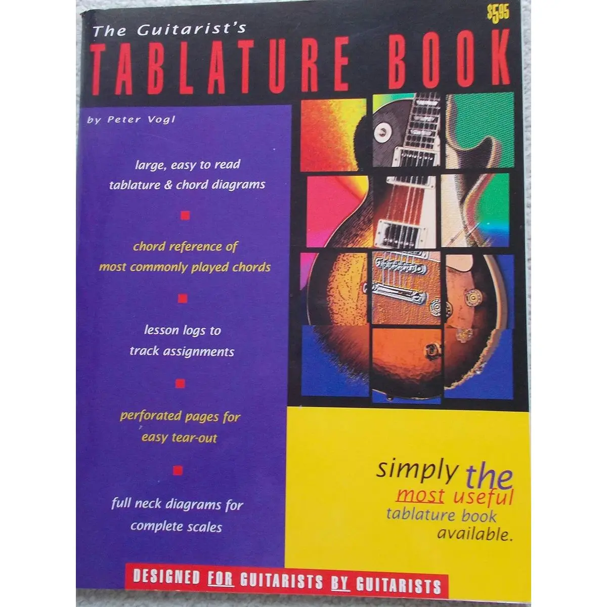 The Guitarist's Tablature Book - Blank Guitar Tab Paper Paperback – January 1, 1999