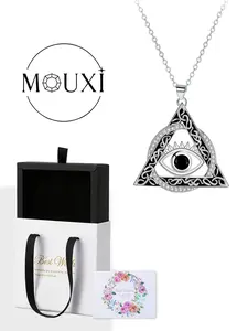 Evil Eye Pendant Necklace Unisex, Vintage Evil Eye Charm Jewelry, Stylish Accessory for Men & Women, Exquisite Jewelry Gift, Perfect Gift Idea, Statement Necklace