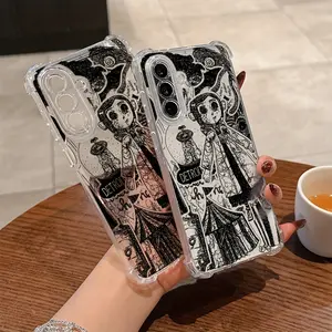 Hot Cartoon Coraline Phone Case for Samsung Galaxy A56 A26 A36 A55 A35 A06 A16 A05 A14 A24 A34 A54 A15 A05s A25 A23 A33 A53 A73, Durable Transparent Soft Shockproof Back Cover