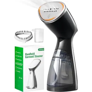 Portable Travel Handheld Steamer for Clothes, Garment Wrinkle Remover, 1000W Strong Penetrating Fabric Steamer, for Home, Office, Travel (ONLY FOR 120V) - Black