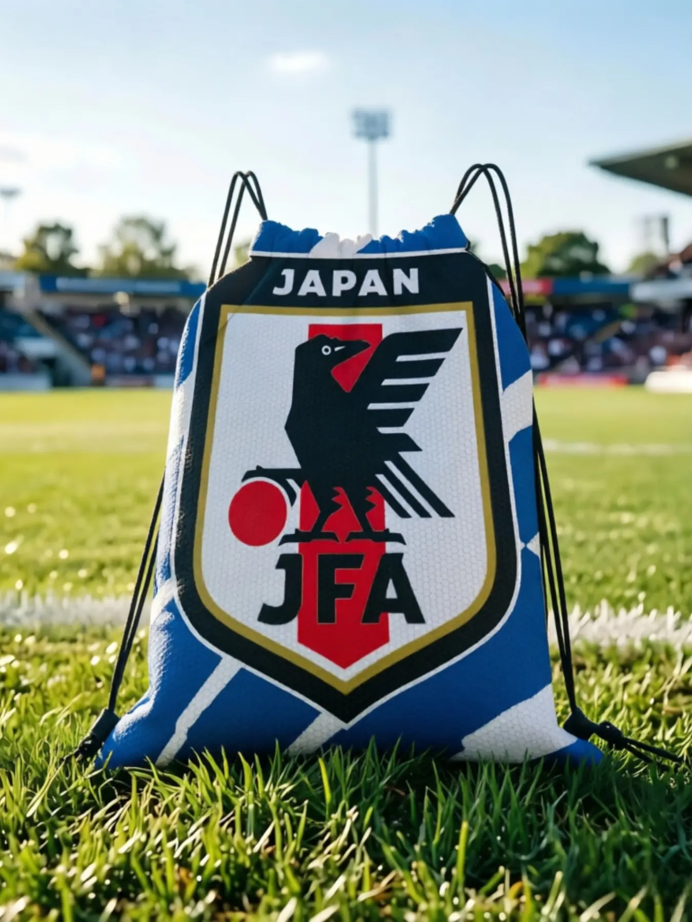 1 pc Japan  Football Drawstring Bags Gym Pouch Print Backpack Boy Girls School Shoe Bag Match Day Essentials