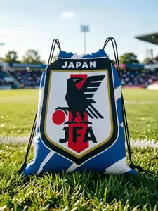 1 pc Japan  Football Drawstring Bags Gym Pouch Print Backpack Boy Girls School Shoe Bag Match Day Essentials