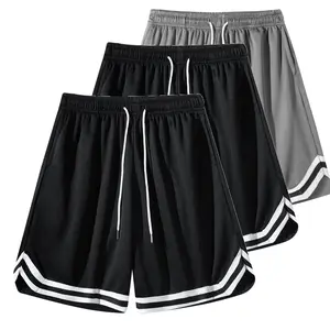 tiktok freeship Men’s 3-Piece Outdoor Training with Pockets, Jogging/Running ,Basketball, Straight-Leg Basic Street Style, Knee-Length Beach Casual Breathable baggy trouser waist pocket trouser workout pant gym mens bottoms loose fit short menswear summer