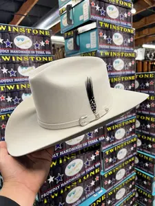 TWINSTONE 6X RANCHER CRYSTAL FELT HAT HORMA SINALOA (COPA MEDIANA FALDA/BRIM 3.5")