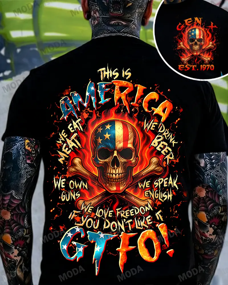 Chaosmoda Generation X Fun Fact I Don't Care Custom Year Skull T