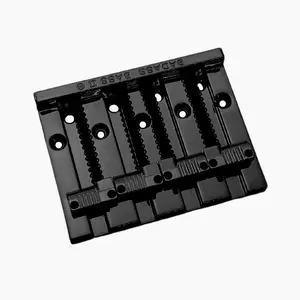 4-String Bass Bridge - Black Color, Durable Design, Perfect for Bass Guitar