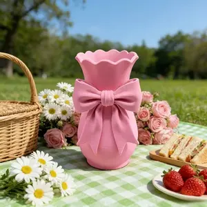 Cute Butterfly Knot Vase, Room Flower Rack, Desktop Mini Floral Arrangement, Bedroom Living Room Home Decor, Gift for Women