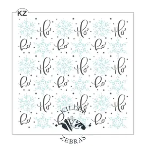 Stencil Merry Snowflakes 2 part stencil