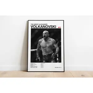 Alexander Volkanovski poster UFC wall art MMA digital print