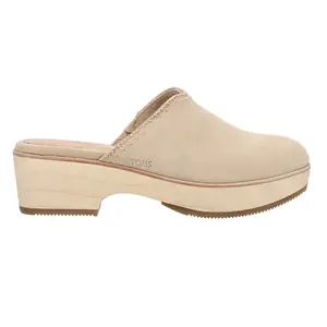 TOMS Womens Addison Platform Mule Clogs Casual - Beige
