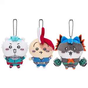 Chiikawa Hero Academy Keychain Plush Doll – Cute Usagi Hachiware Toy Pendant Bag Charm Gift for Kids & Fans