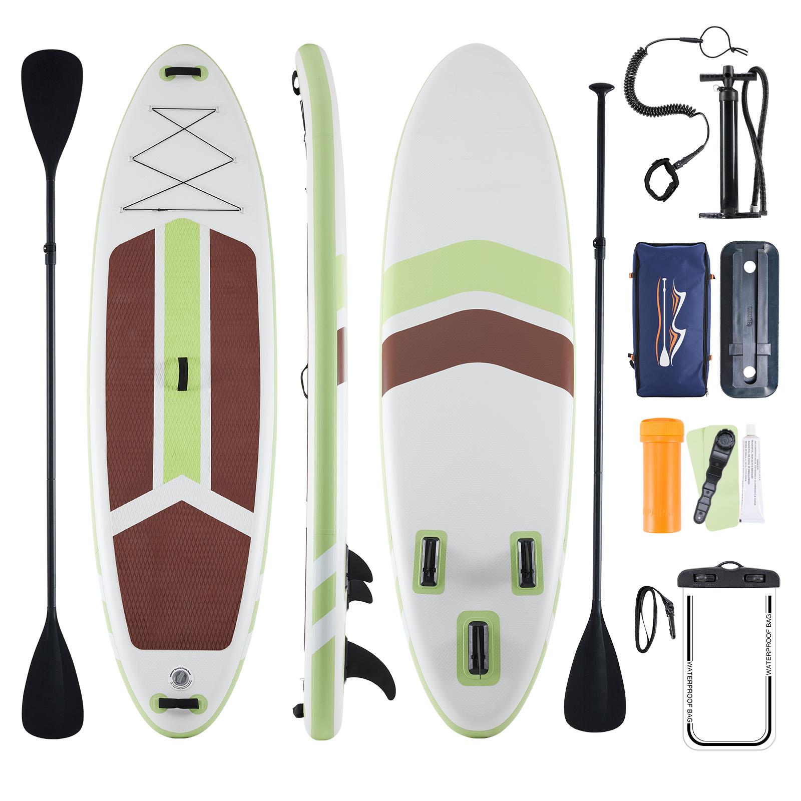 Inflatable Stand Up Paddle Board with SUP Accessories, Anti-Slip EVA Deck, 10’6’’ Inflatable Paddle Boards for Adults & Youth of All Skill Levels Inflatable Stand Up Paddle Boards 10 ft 5 in with Premium SUP Paddle Board Accessories