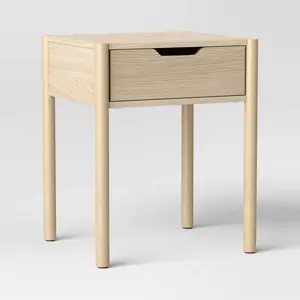 Scandi Nightstand Natural - Room Essentials