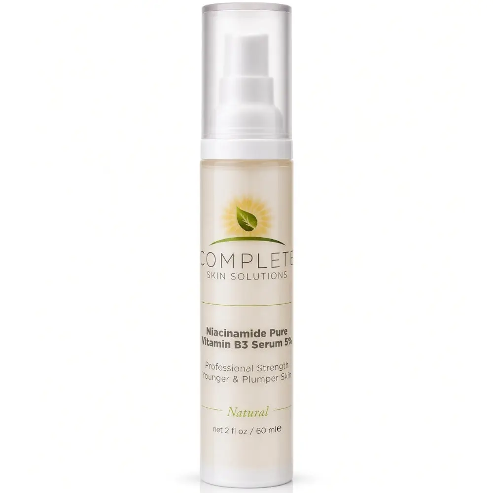 5% Concentrated Niacinamide (Pure Vitamin B3) Serum, 2 fl oz, Fast Absorb, Acne-Fighting, Apricot Extract, Suitable for All Skin Types, Smoothing, Lightweight