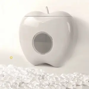 1 piece of 3 colors available Apple storage box with non-punching fresh-keeping bag, wall-mounted storage box for freshness and multi-functional shower cap organizer