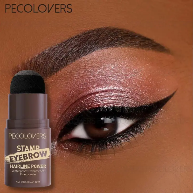 1pc All-in-One Hairline & Brow Powder Pen - Waterproof Quick-Dry Longwear, Silky Smooth Non-Greasy, Covers Thinning Hairline & Creates Natural Brows, Beginner-Friendly, Ideal Gift for Her & Daily Makeup Essentials - Multi-Use Face & Eyebrow Stick