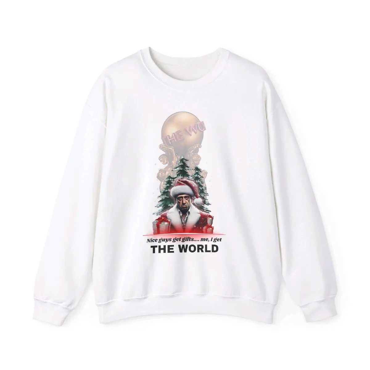 Scarface Holiday Edition: Santa Montana Sweater Festive Graphic Sweatshirt