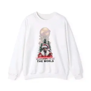 Scarface Holiday Edition: Santa Montana Sweater Festive Graphic Sweatshirt