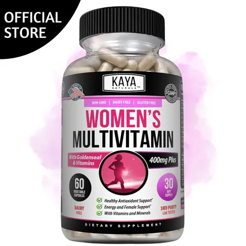 Kaya Naturals Women’s Multivitamin – Daily Nutritional Support – Non-GMO & Gluten-Free – 60 Capsules