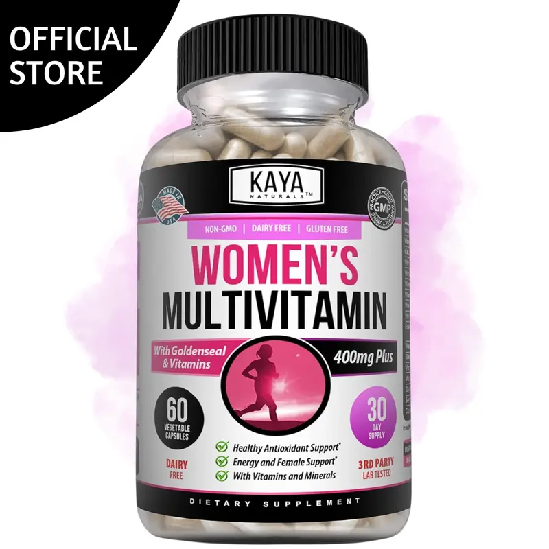 Kaya Naturals Women’s Multivitamin – Daily Nutritional Support – Non-GMO & Gluten-Free – 60 Capsules