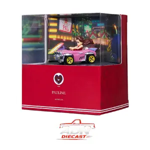 Hot Wheels Mario Kart Pauline Vehicle - Mattel Exclusive - Diecast 1:64
