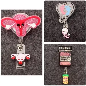 Nurse Lanyard Badge Clip OBGYN