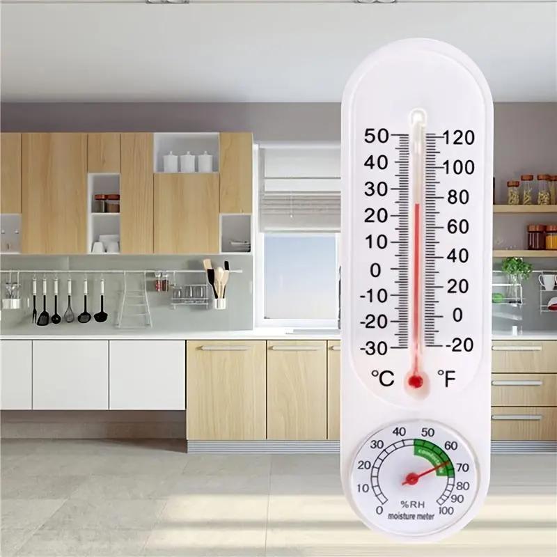Outdoor/Indoor Thermometer Hygrometer Humidity Meter Thermometers Temperature Humidity Gauge Meter with Celsius/Fahrenheit (℃/℉) for Patio Field Cellar Garden Greenhouse Closet