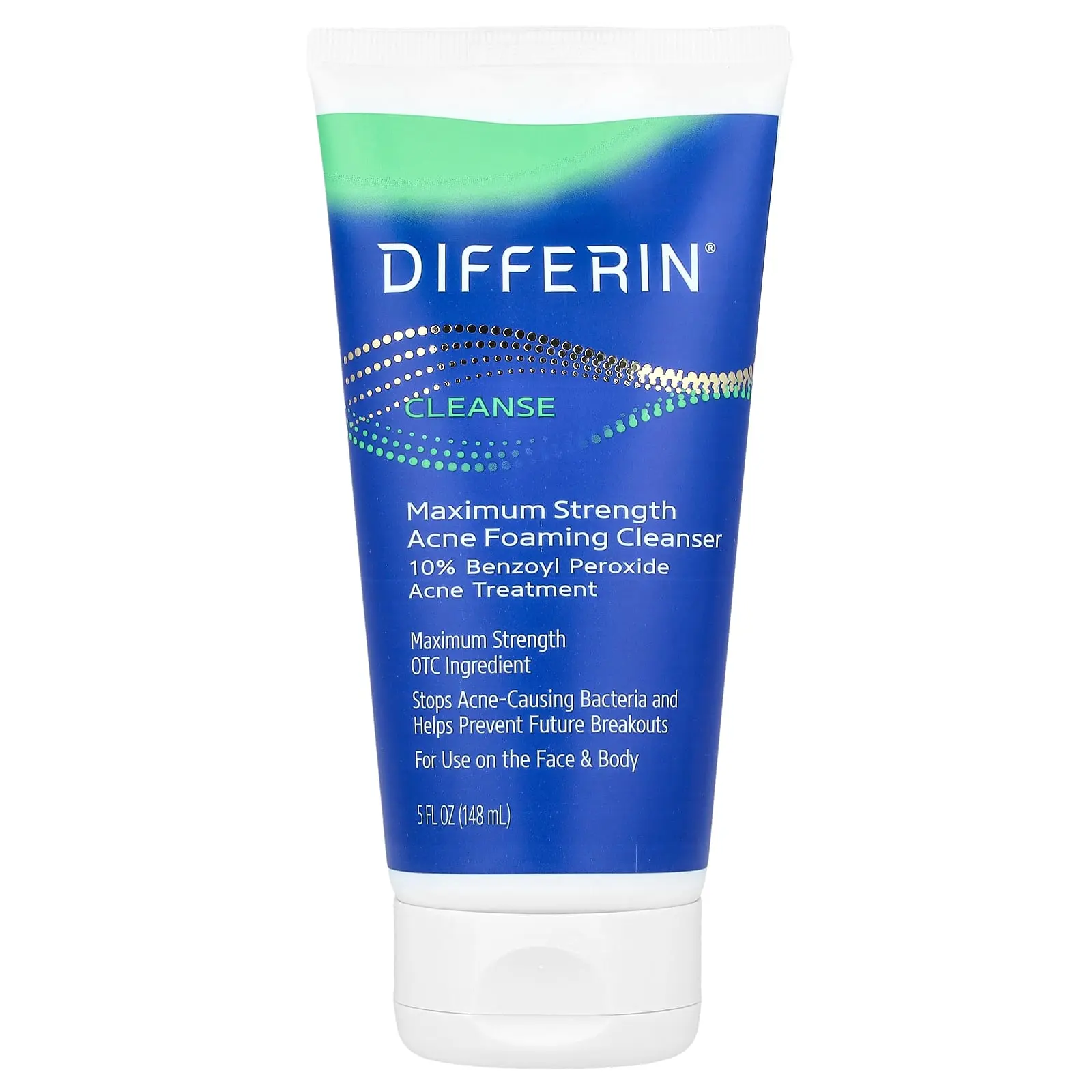 Cetaphil Differin®, Maximum Strength Acne Foaming Cleanser, 5 fl oz (148 ml) | HSA/FSA Eligible