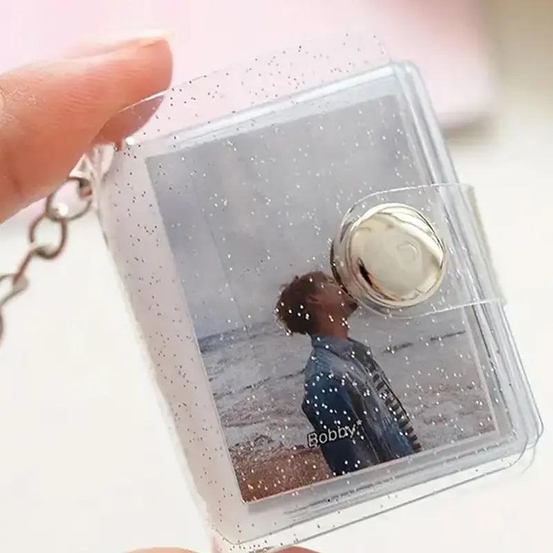 Clear Mini Photo Keychain, Cute Photo Album Pendant, DIY Photo Scrapbook Keychain, Fashion Accessories for Women & Men, Trendy Cute Keychain, Keychain for Purse, Aesthetic Keychain, Cute Keychain Accessory