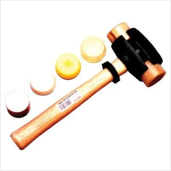 Garland Mfg Size 2 Split-Head Rawhide Hammer - Refractory Hand Tool for Demolition, Blast Furnace Tasks