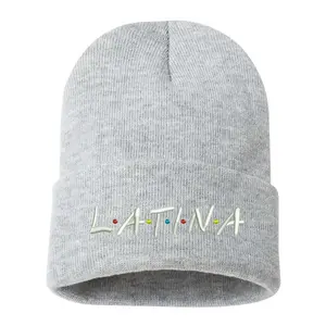 Latina Pride Beanie Hats | Latina Empowerment Beanie Cap | Womens embroidered beanie | Stocking Stuffer