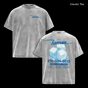 Drake Iceman 2026 Album Graphic Tee, Vintage Washed Hip Hop Rap Shirt, OVO Inspired Merch, Ice Cube Back Print T-Shirt, Y2K Streetwear Oversized Fit, Heavy Cotton Unisex Casual Fan Gift Apparel for Men Women
