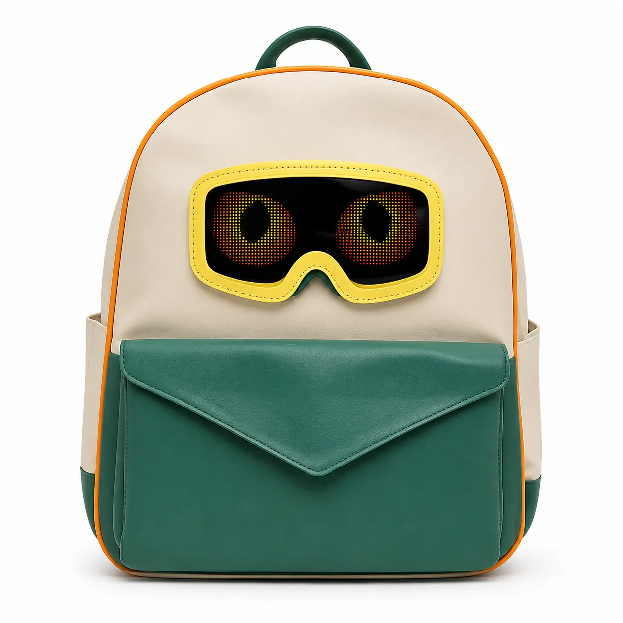 Women's Pixel Art Backpack with App-Controlled Display, Casual TPU Tech Bag with Creative Design Library for City Walks, Cycling