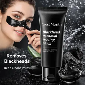 Bamboo Charcoal Peel Off Mask 60ml | Pore Cleansing & Blackhead Removal for Refined Skin Texture
