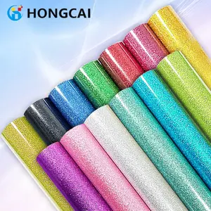13 Colors Glitter Vinyl Onion Powder Lettering Film, Shiny Heat Transfer Film 30.5x90cm, Laser DIY Pattern Iron-On Fabric Patch