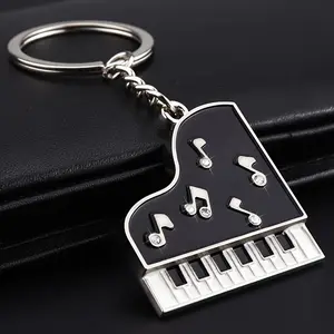 Unique Creative Simulation Piano Metal Keychain Bag Pendant, Perfect Holiday Small Gift Idea
