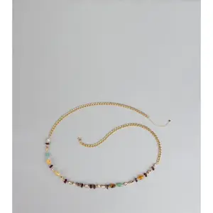 New Obsession Beaded Stone Chain Belt
