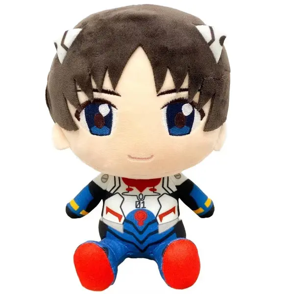 Evangelion New Movie - Shinji Ikari (Plug Suit) Sitting Plush 7"H