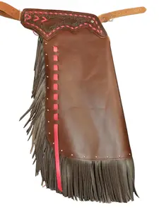Custom Made Leather Chinks/ Leather Chaps/Black/Pink Leather Chinks/ Ranch/Show Chinks/R Bar K